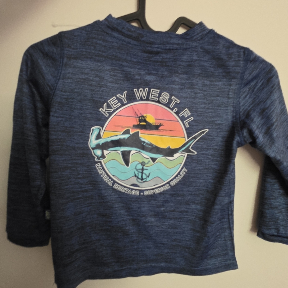 Boys Blue Rashguard Swim Top